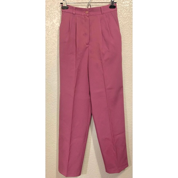 Counter Parts Petites Vintage 80s Light Plum High Rise Pants - Picture 1 of 6
